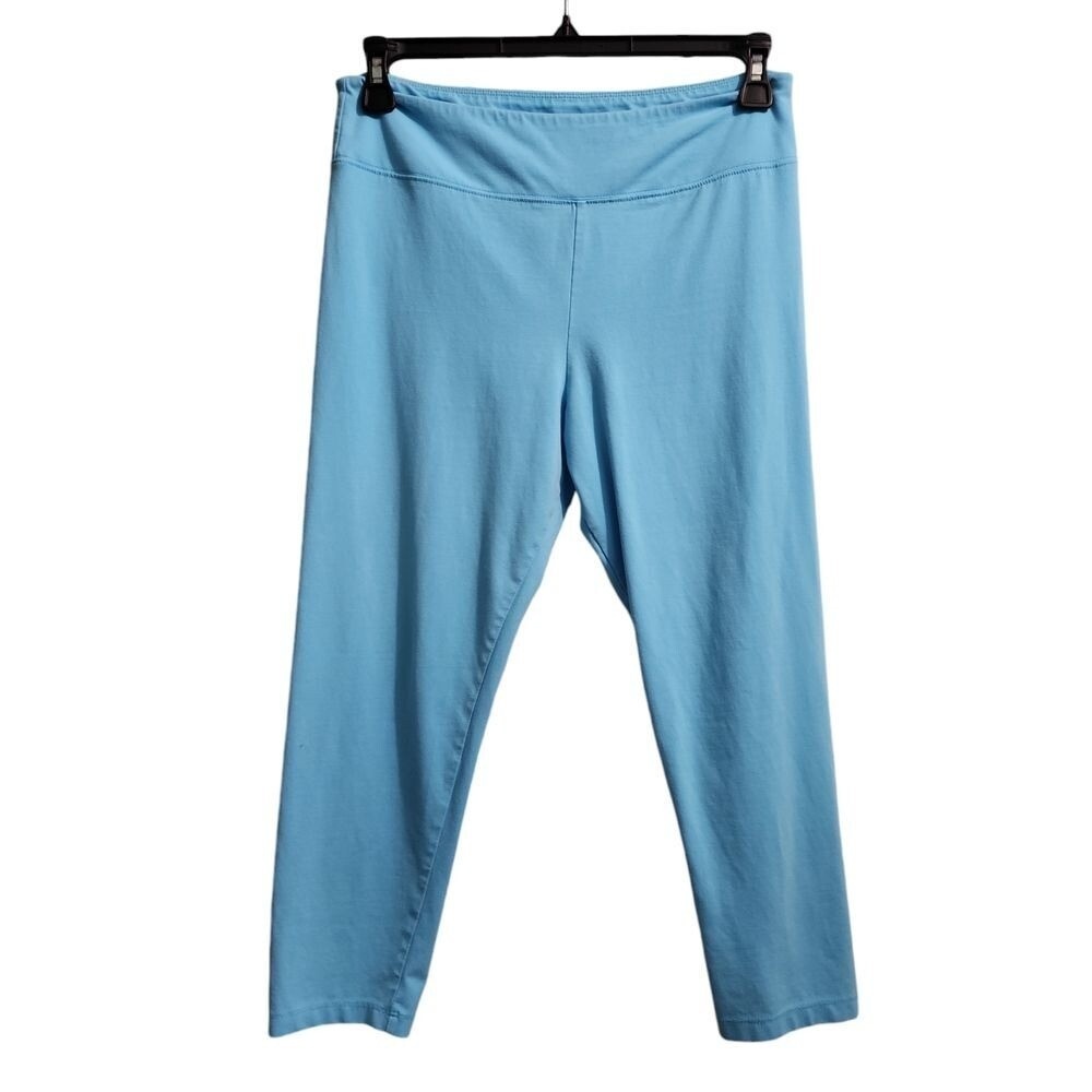 J.Crew Sky Blue‎ Cropped Leggings Yoga Pants Activewear Workout Bottoms L